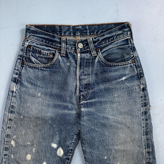 Levis 501 Big E Vintage 60s Redline Selvedge USA XX 1960s Jeans Act 24x27