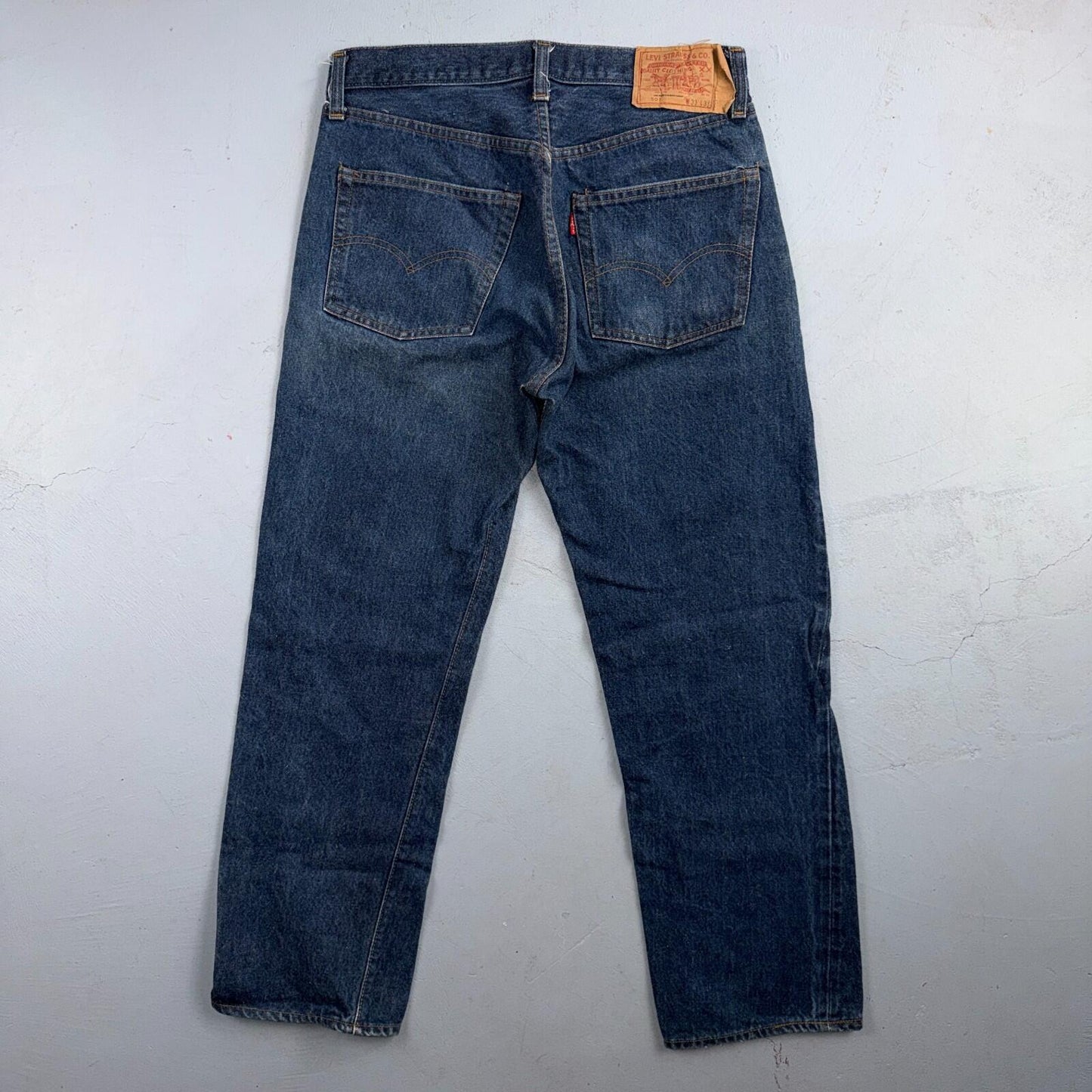Levis 501 Vintage 80s Redline Selvedge USA XX Jeans Dark Wash 33x31 Act 31x27