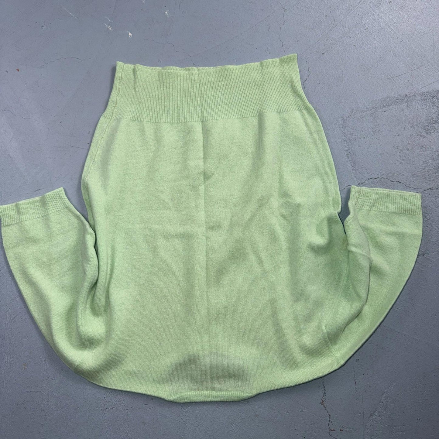 VTG 1940s 1950s Wool Cashmere Sweater Rockabilly Womens Mod Knit Green Nan Dorse
