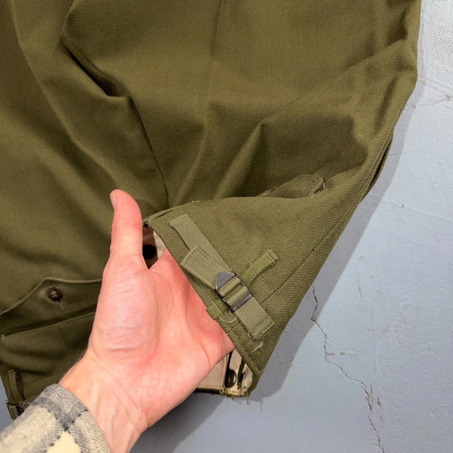Vintage Military Pants Trousers Medium Regular 50s M1951 OG-108 Wool Mens 31x30
