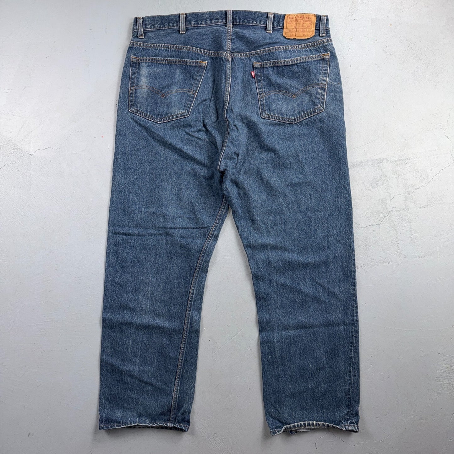 Levis 501 Vintage 80s USA XX Straight Leg Jeans Blue Med Wash 44x32 Act 39x28