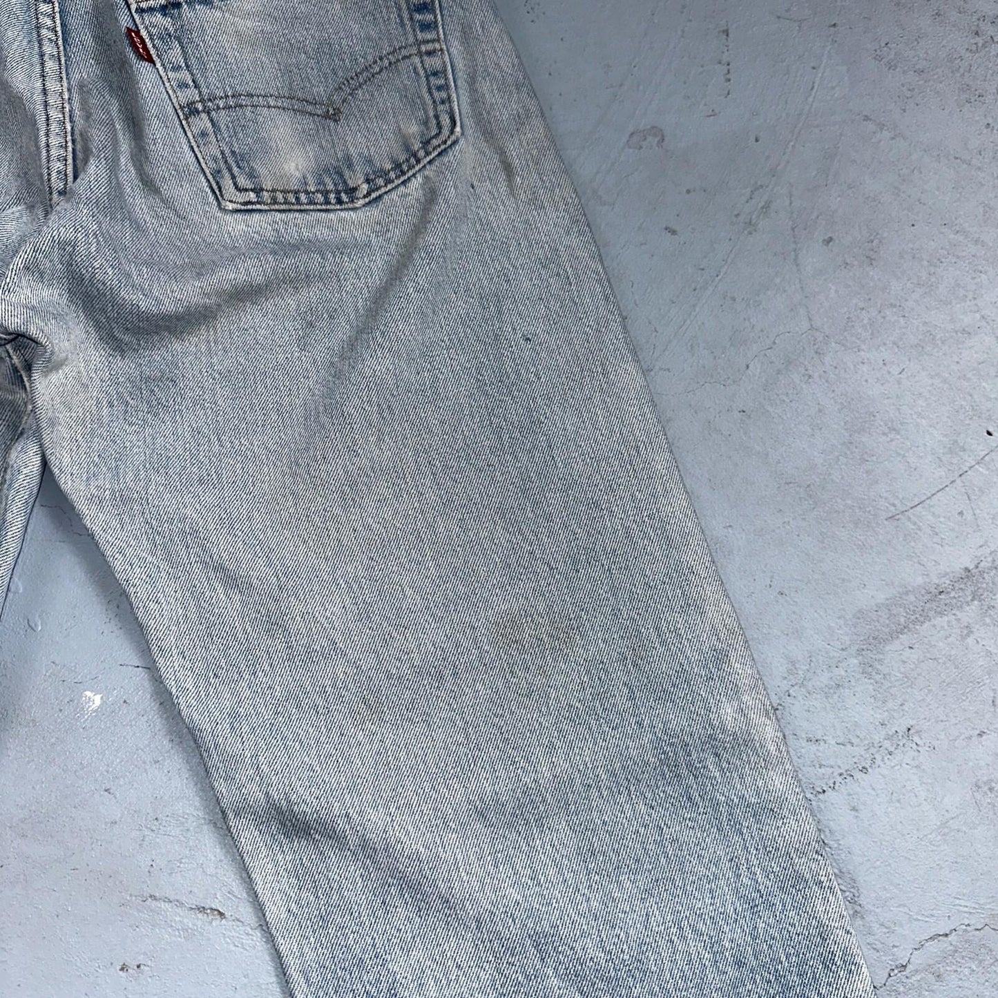 Levis 501 Vintage 80s Redline Selvedge USA XX Jeans Light Wash 32x33 Act 29x29