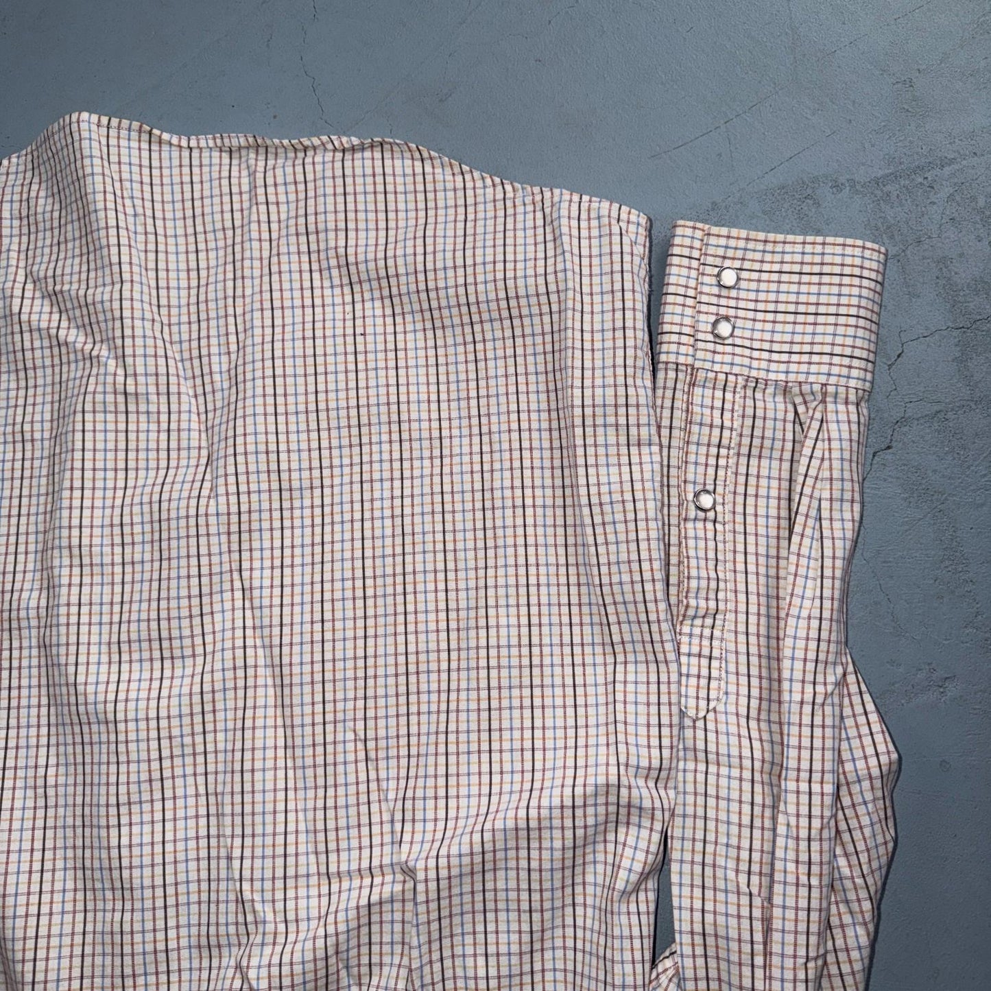 Pendleton Rancher Pearl Snap Western Shirt Men’s M White Plaid Cotton Rancher