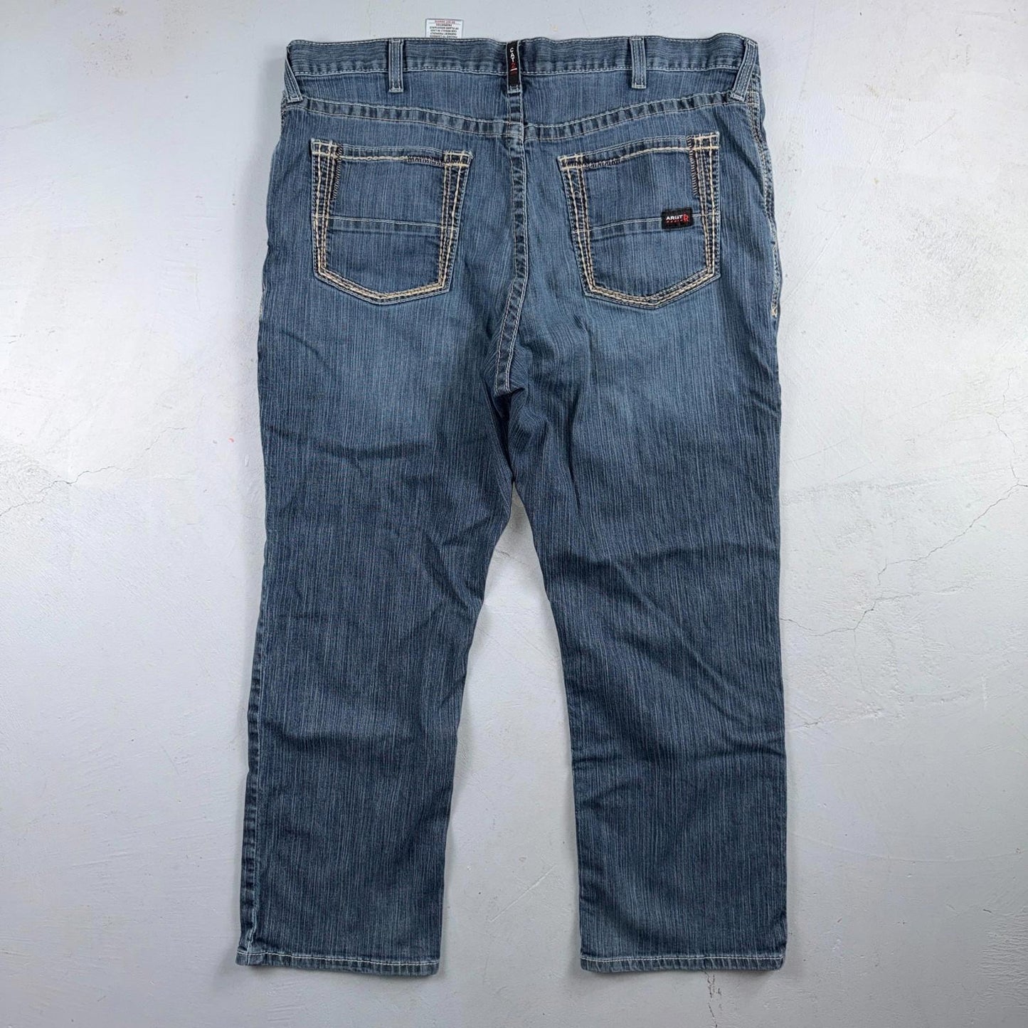 Ariat M4 FR Jeans Mens Blue Flame Resistant Cat 2 Relaxed Boot Cut 42x30 Denim