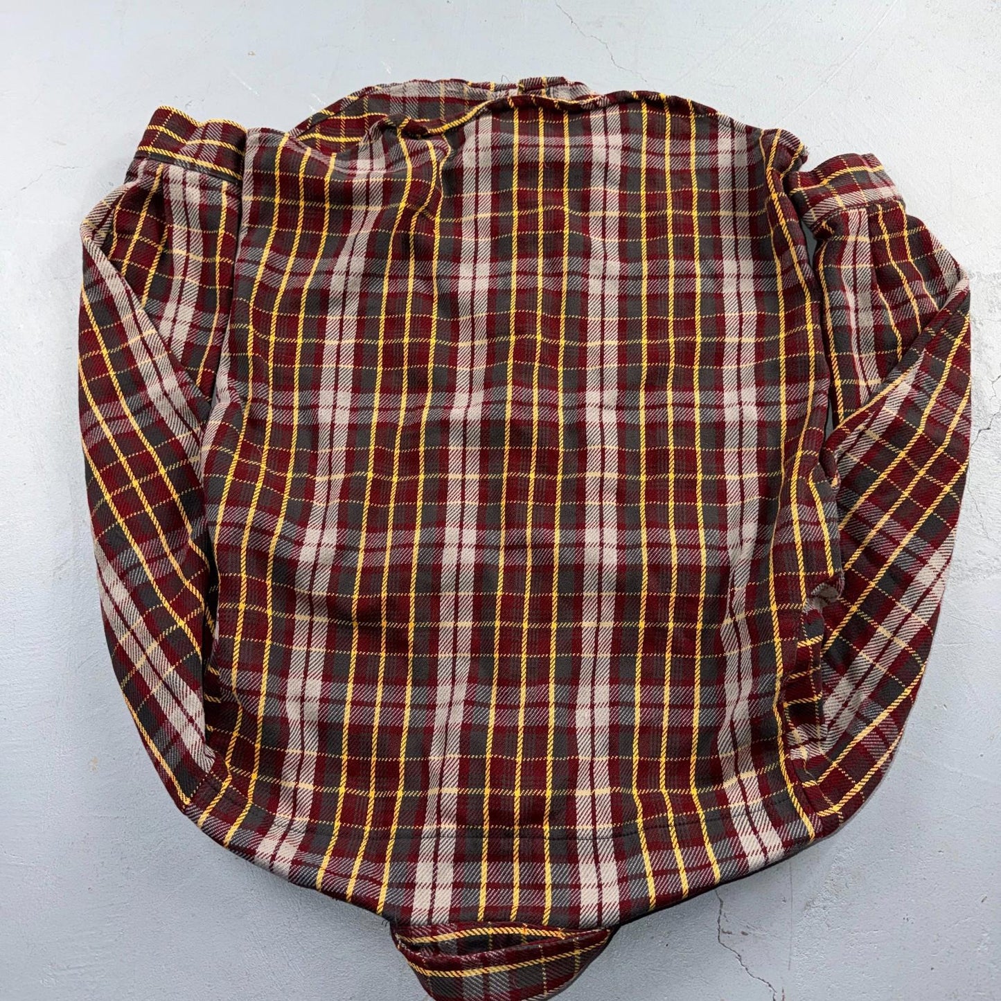 Vintage Five Brother Heavyweight Plaid Button Up Flannel Shirt Men M USA 1970s