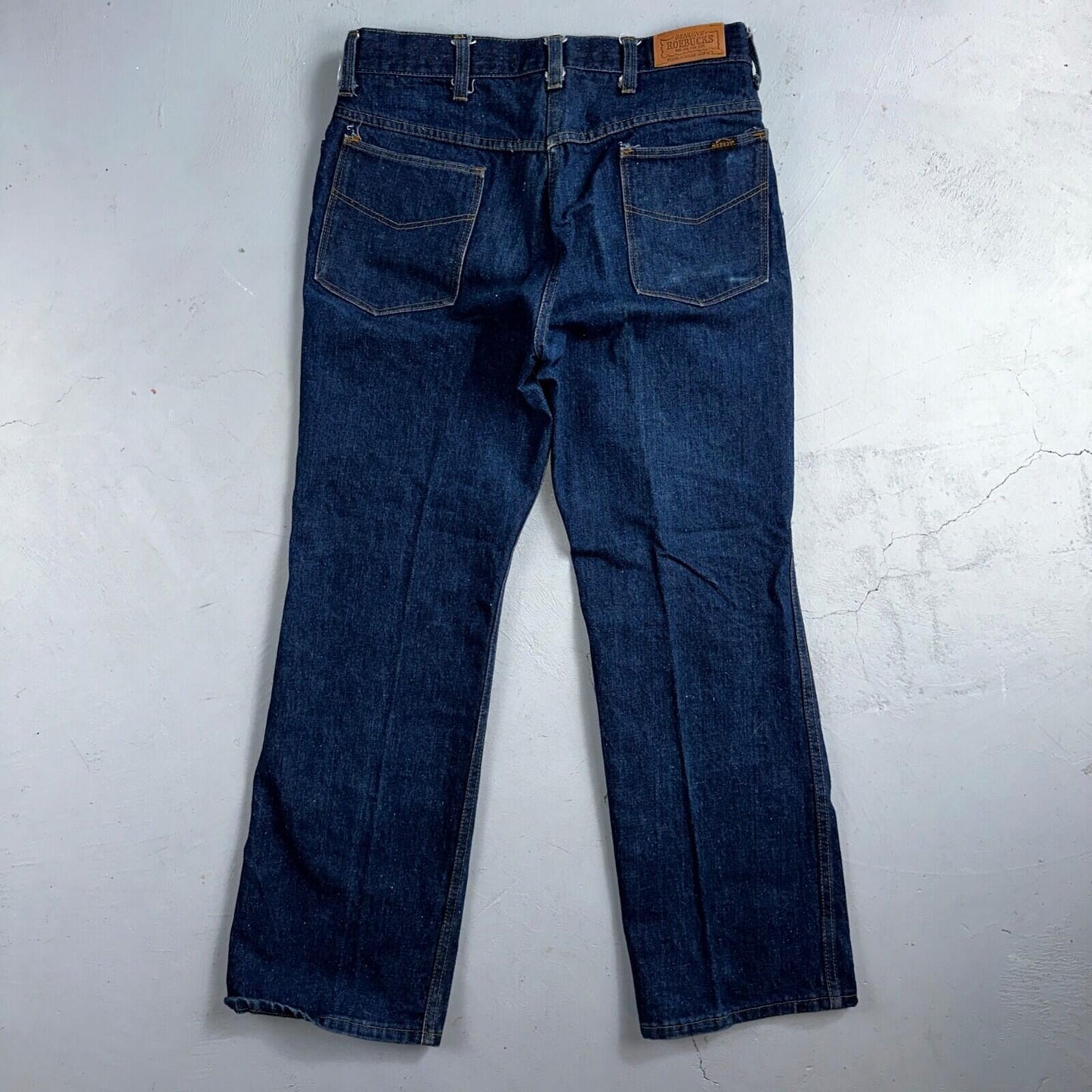 VTG 70s Sears Roebucks Jeans 34x30 Mens USA Rockabilly Dark Rockabilly Scovill