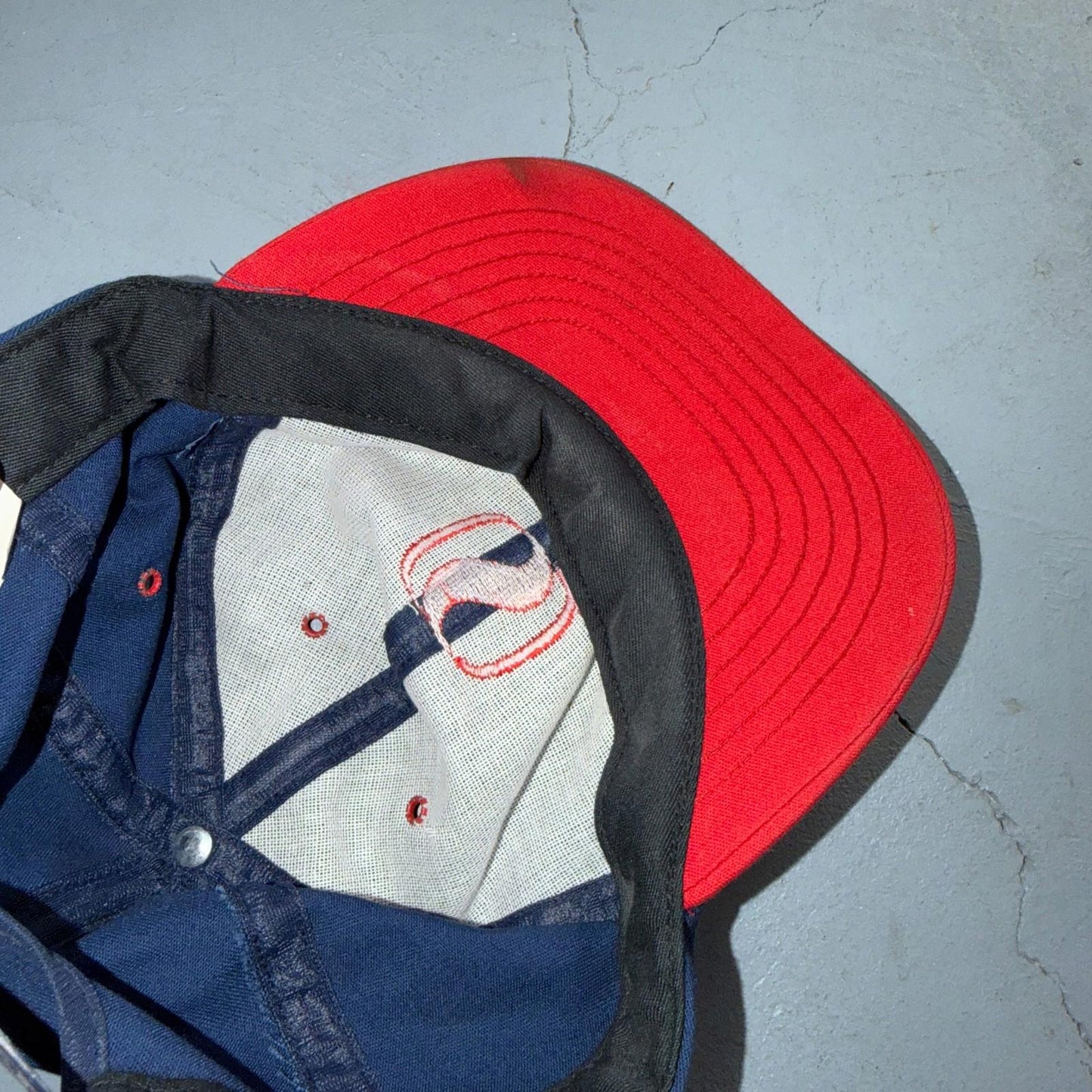 VTG Safeway USA Hat Baseball Cap Snapback Mulitcolor Blue Red Sports Worker 90s