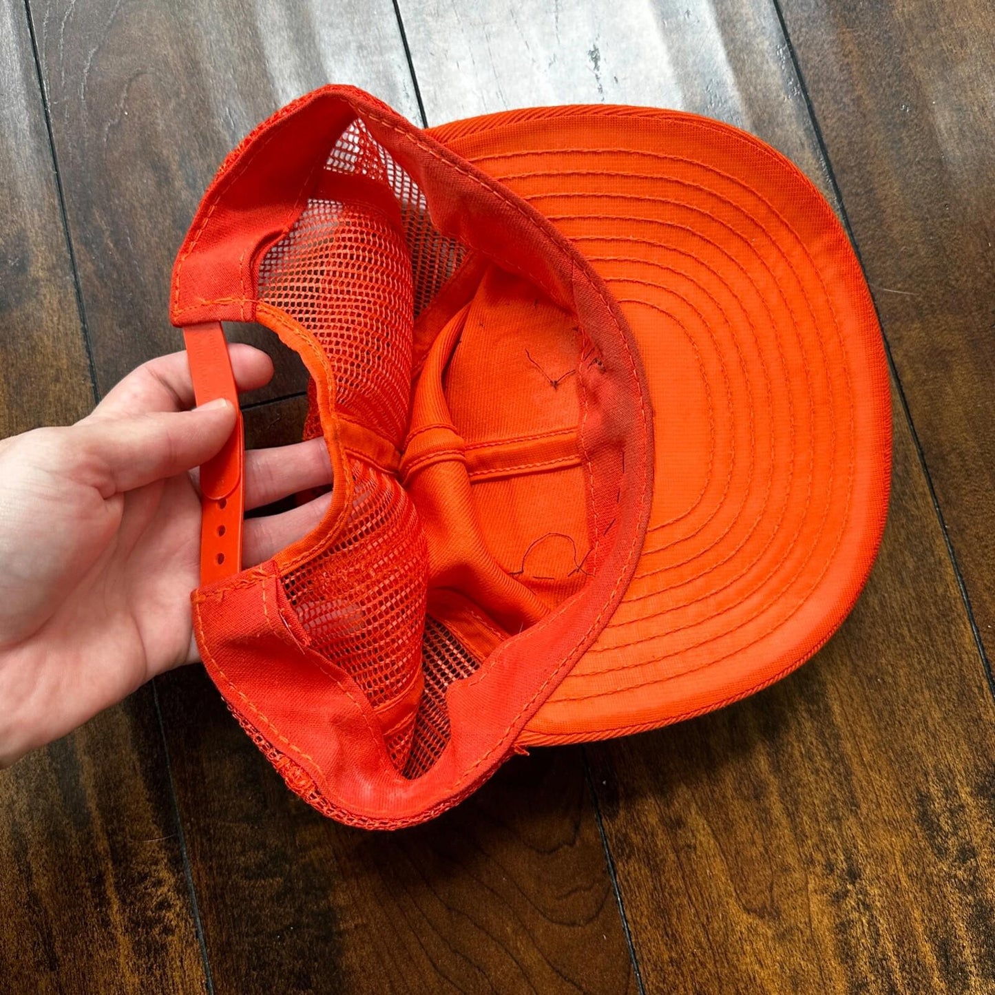 Master Hunter Orange VTG Hat Cap Snapback Oregon ORange Hunting Cool 80s