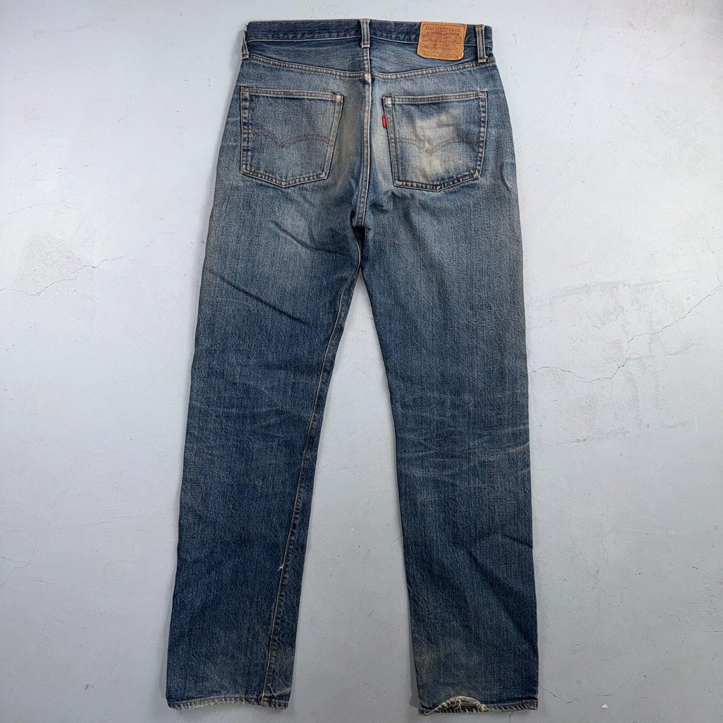 Levis 501 Vintage 70s SS Redline Selvedge USA XX Jeans Med Wash 35x40 Act 32x34
