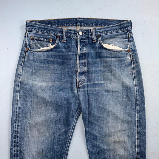 Levis 501 Big E Vintage 60s Redline Selvedge USA XX 1960s Jeans 36x32 Act 34x28