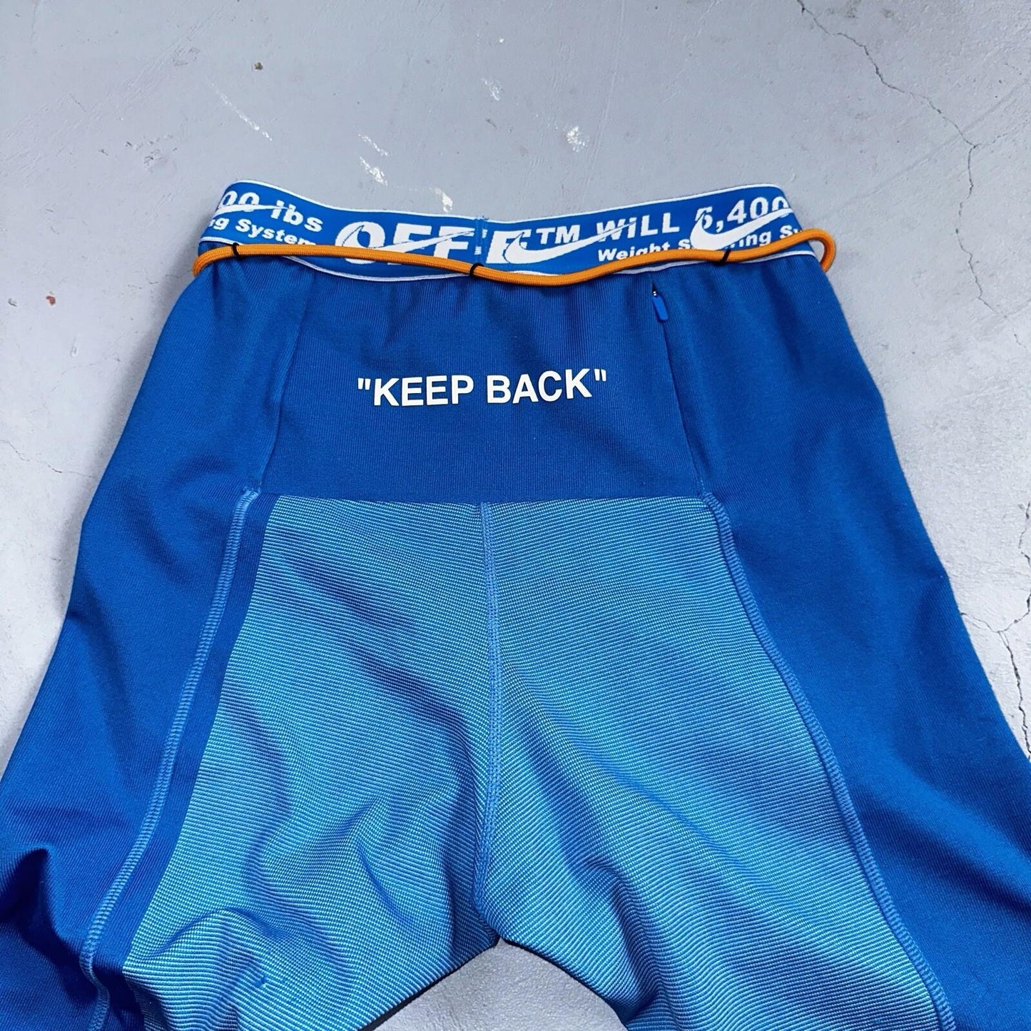 OFF-WHITE x NIKE Training Leggings Tape Band Sweatpants Small Virgil Abloh Gym