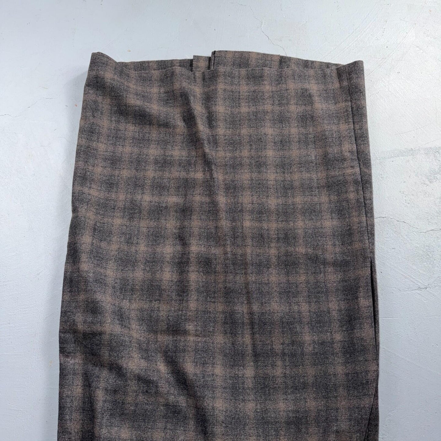 VTG 1960s Hippie Sleeveless Plaid Duster Blazer Jacket Gray Shadow Rockabilly