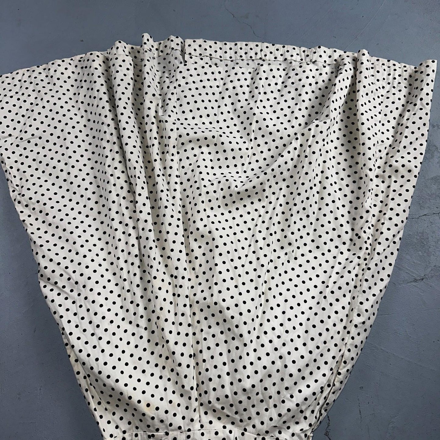 Vintage 1950s Koret of California Polka Dot Shirt Dress San Francisco Rockabilly
