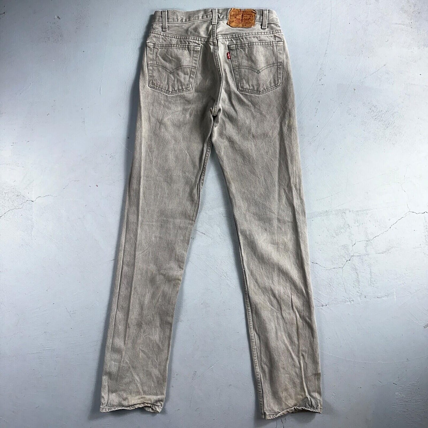 Levis 501 Vintage 90s USA XX Straight Leg Jeans Gray Med Wash 30x36 Act 28x34