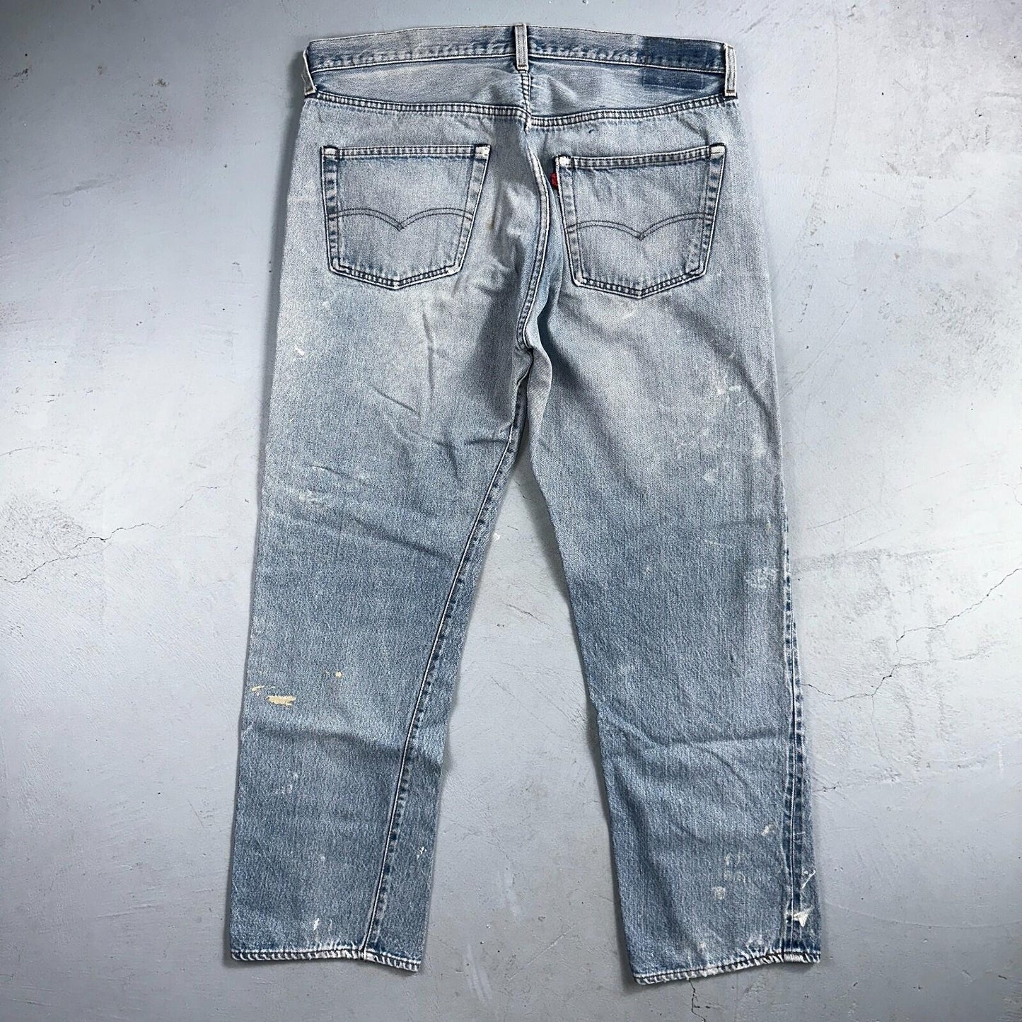 Levis 501 Vintage 80s Redline Selvedge USA XX Jeans Light Wash 40x33 Act 38x30