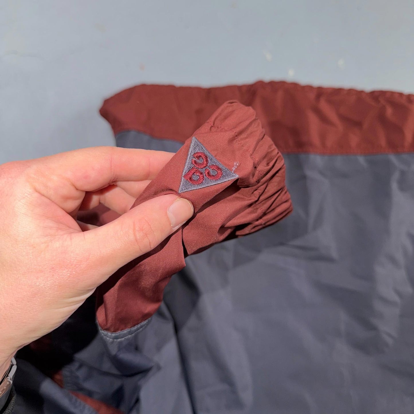 Nike ACG Half-Zip Anorak Jacket Mens M Gray Windbreaker Hiking Outdoor VTG 90s