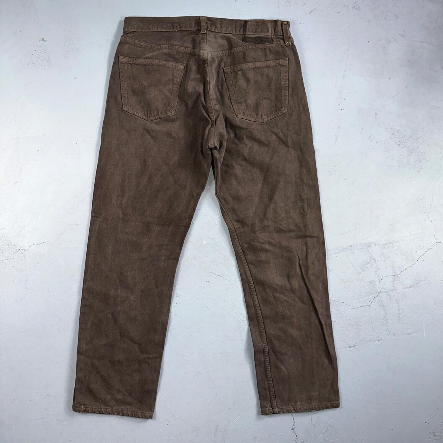 Levis 501 Vintage 90s USA XX Straight Leg Jeans Overdyed Brown 36x30 Act 33x29