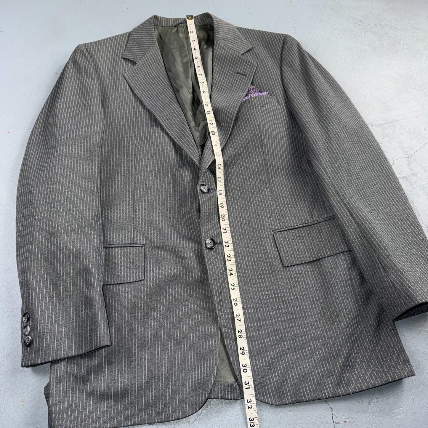 1960s 1970s VTG Mens 3 PC Suit 40 Jacket Coat Pants Gray Union Wool Rockabilly