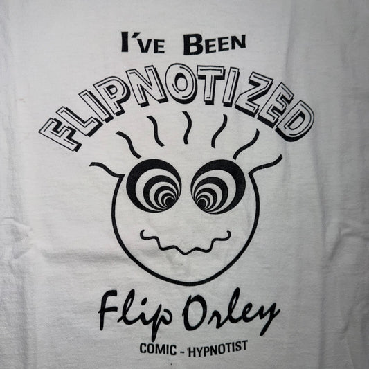 VTG Flip Orley I've Been Flipnotized Comic Hypnotist T Shirt Band USA 90s Music