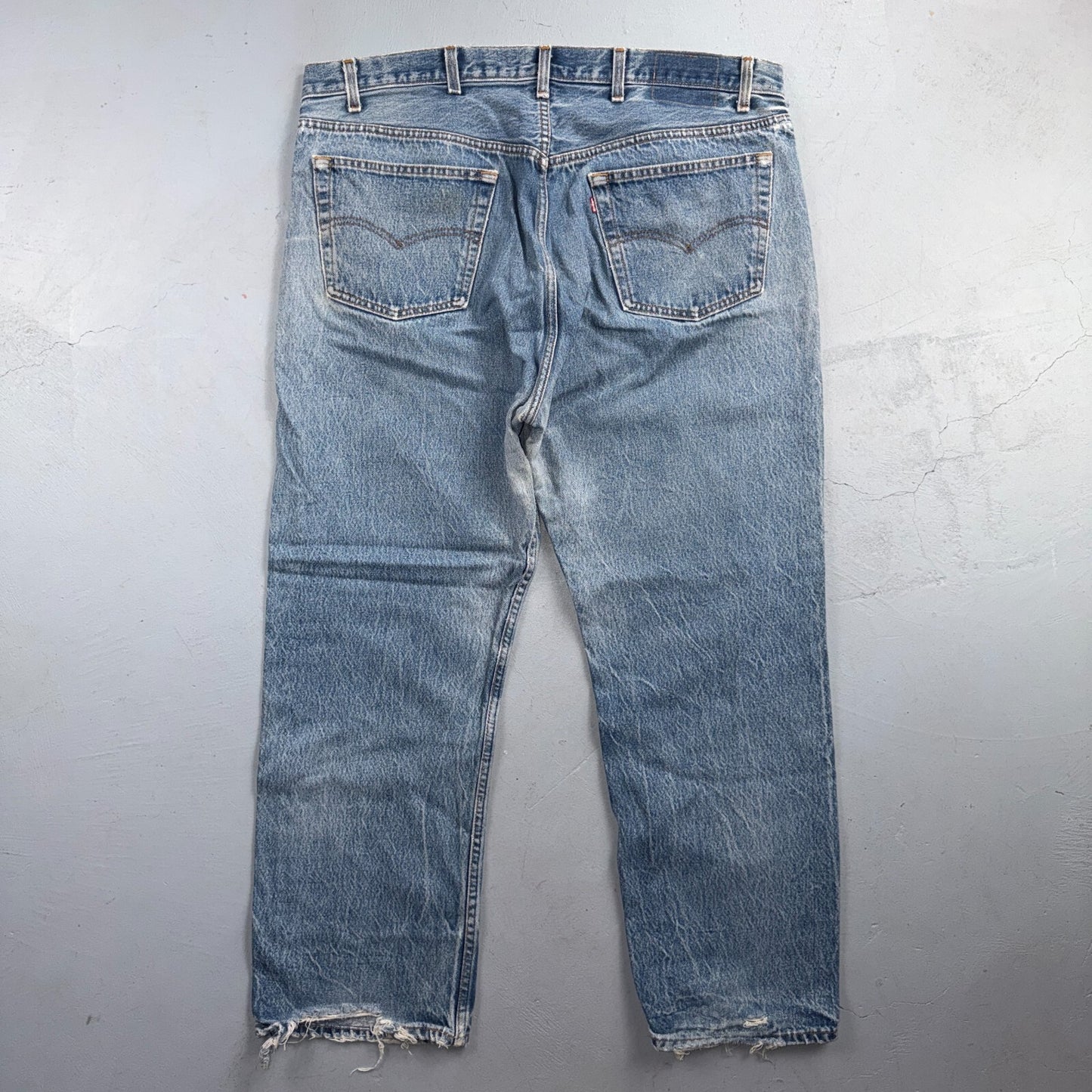 Levis 501 Vintage 80s USA XX Straight Leg Jeans Blue Light Wash 44x32 Act 40x27