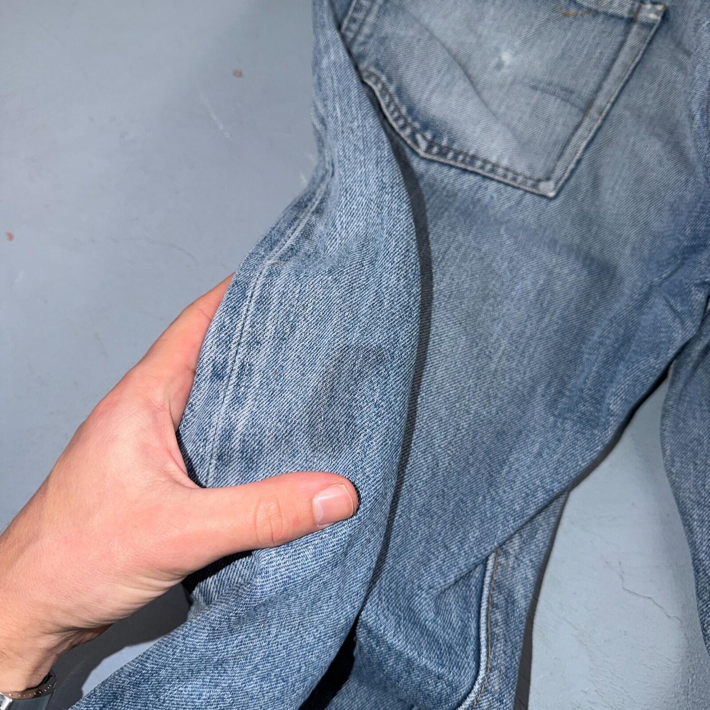 Levis 501 Vintage 80s Redline Selvedge USA XX Jeans Light Wash 33x34 Act 30x30