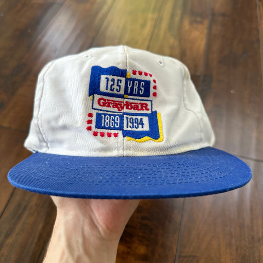 Grayback Trucker Vintage Hat Cap Snapback 1994 90s Blue White Cars Nascar Sports
