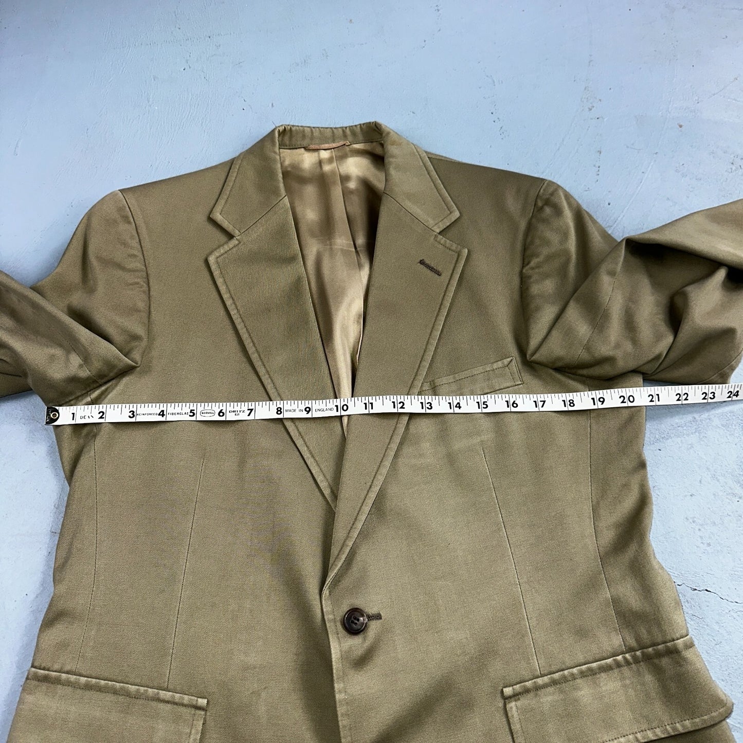 Polo Ralph Lauren Blazer 40 Sport Coat Khaki Sportswear University Jacket Suit
