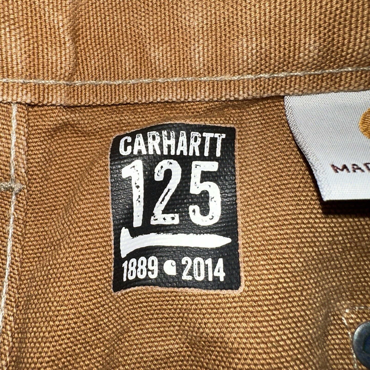 Carhartt VTG Double Knee Carpenter Pants USA B01 Brown Y2K 2014 Act 36x32