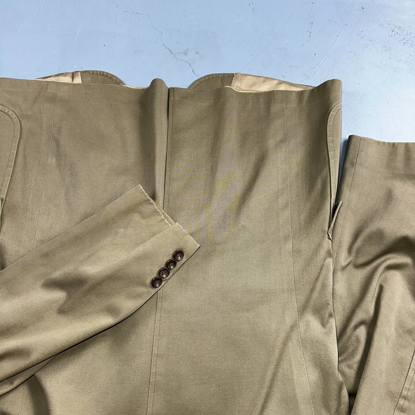 Polo Ralph Lauren Blazer 40 Sport Coat Khaki Sportswear University Jacket Suit