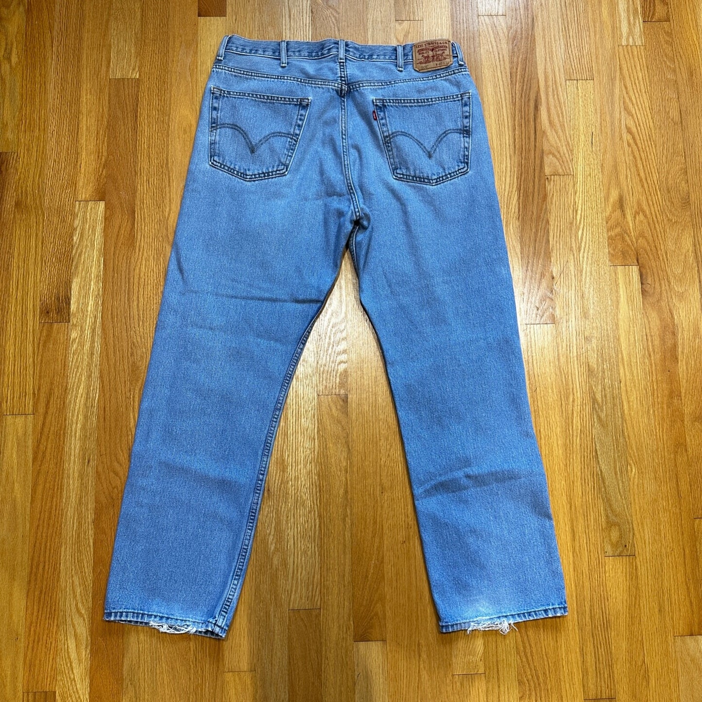 Levis 505 Vintage Y2K Straight Leg XX 2000s Jeans 40x32 Med Wash Act 37x31
