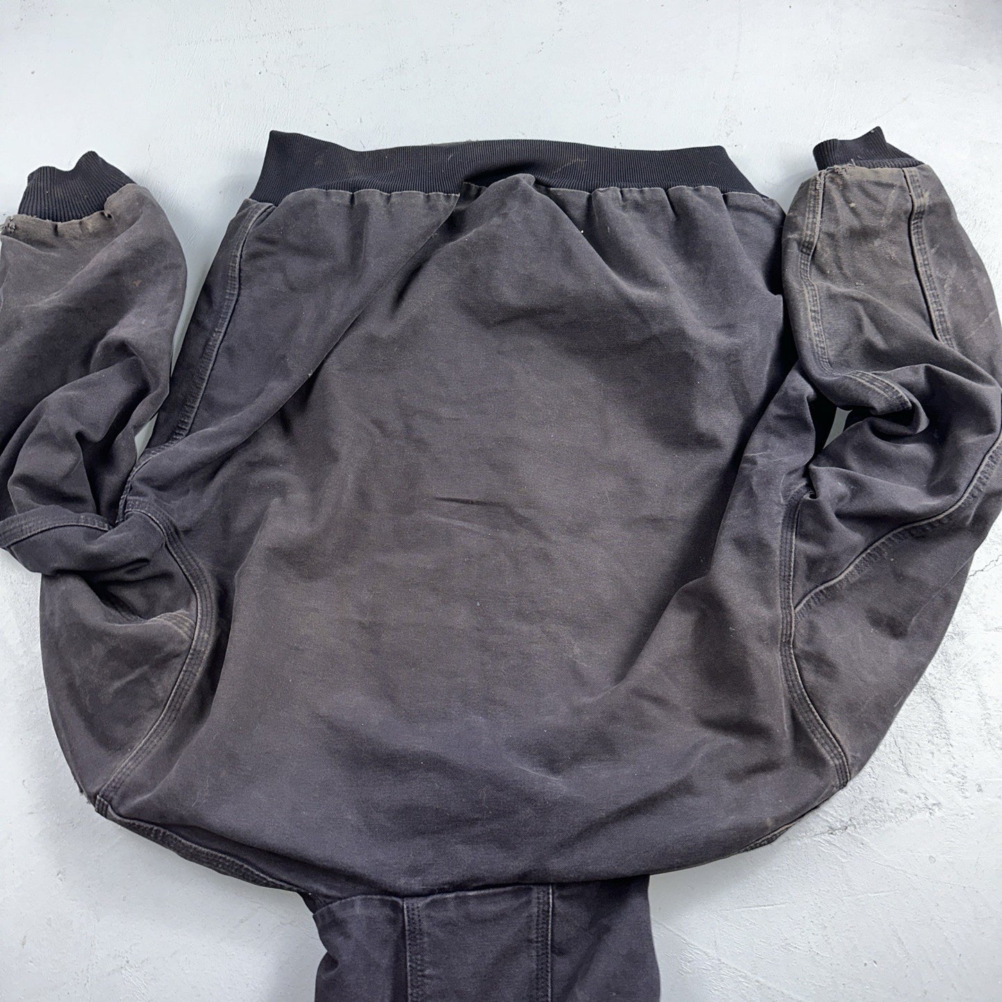 Carhartt Jacket VTG Mens Large Purple Hooded Distressed Bomber J208 MDT Thrashed