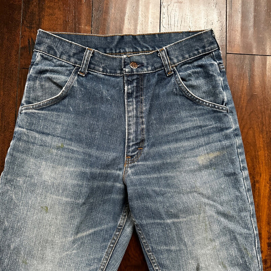 VTG Sears Put On 70s Pants 32x33 501 Bell Bottom Flare Rockabilly Cowboy 28x31