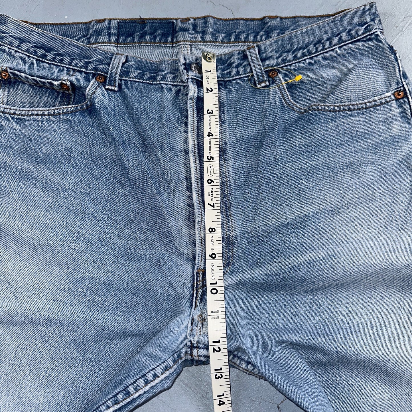 Levis 501 Vintage 90s USA XX Straight Leg Jeans Blue Light Wash 40x32 Act 35x29