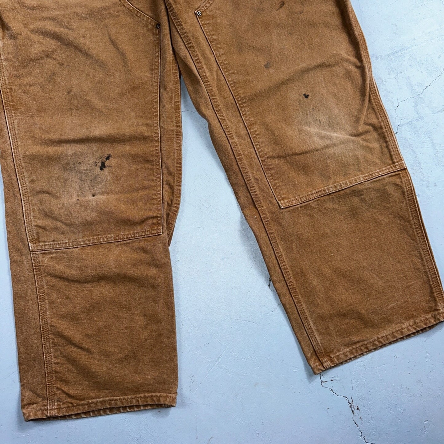 Carhartt VTG Double Knee Carpenter Pants B01 B136 BRN Brown 40x30 Act 38x29