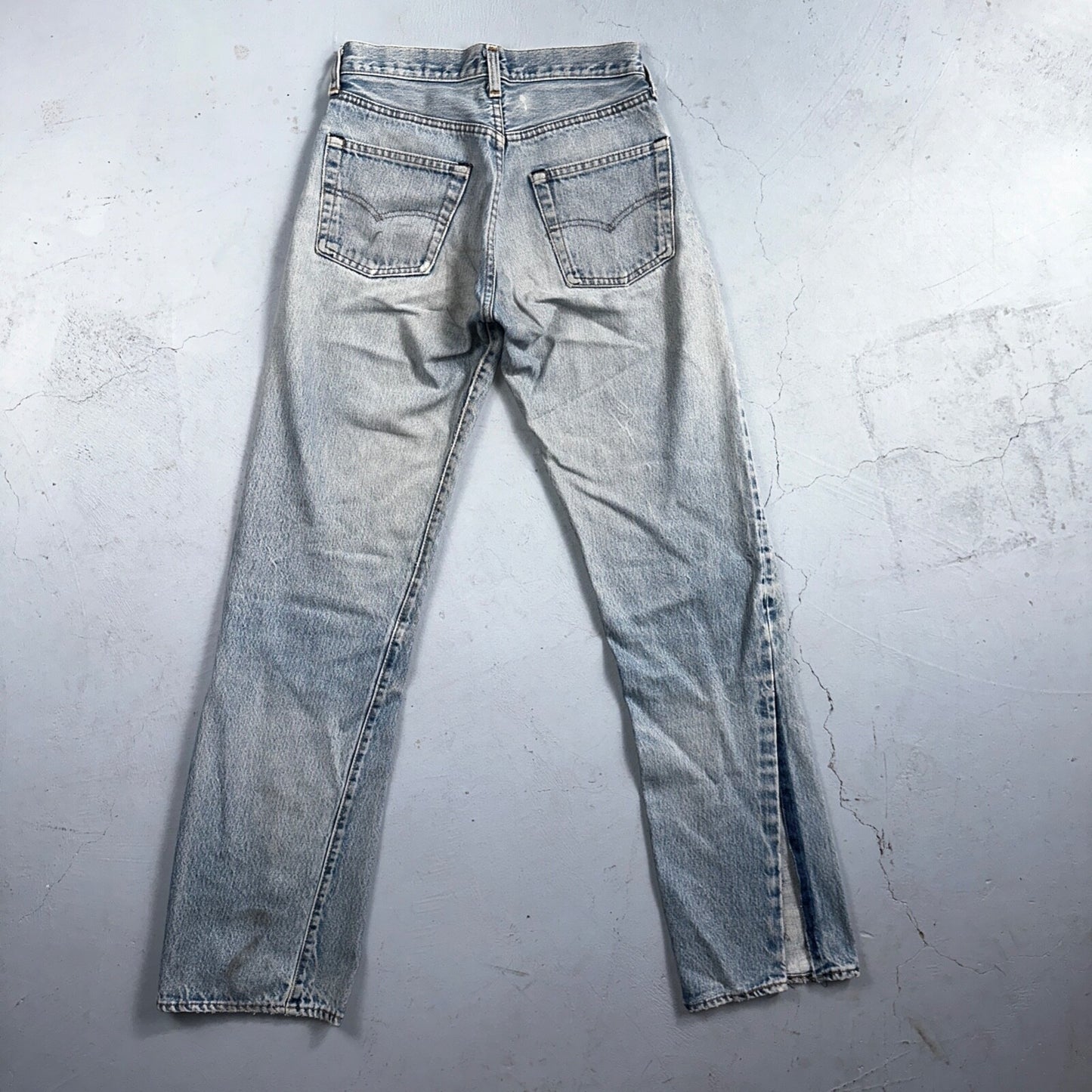 Levis 501 Vintage 80s Redline Selvedge USA XX Jeans Light Wash 28x36 Act 26x31