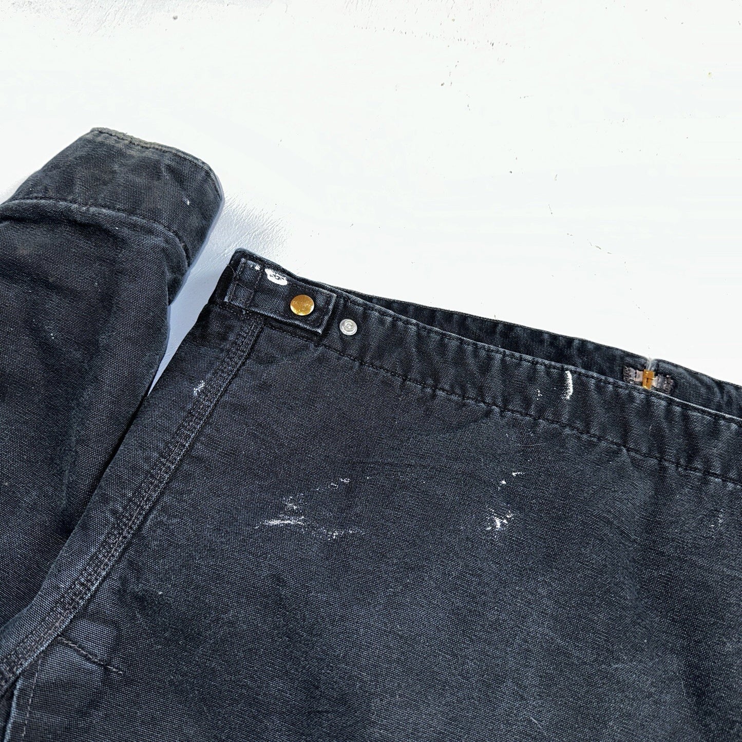 Carhartt VTG Jacket Mens L Tall Black Detroit J001 Blanket Lined USA J97 BLK