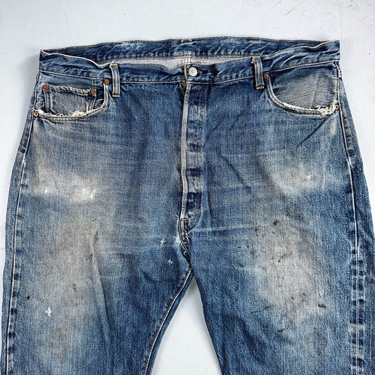 Levis 501 Vintage 70s SS Redline Selvedge USA XX Jeans Med Wash 48x30 Act 44x24