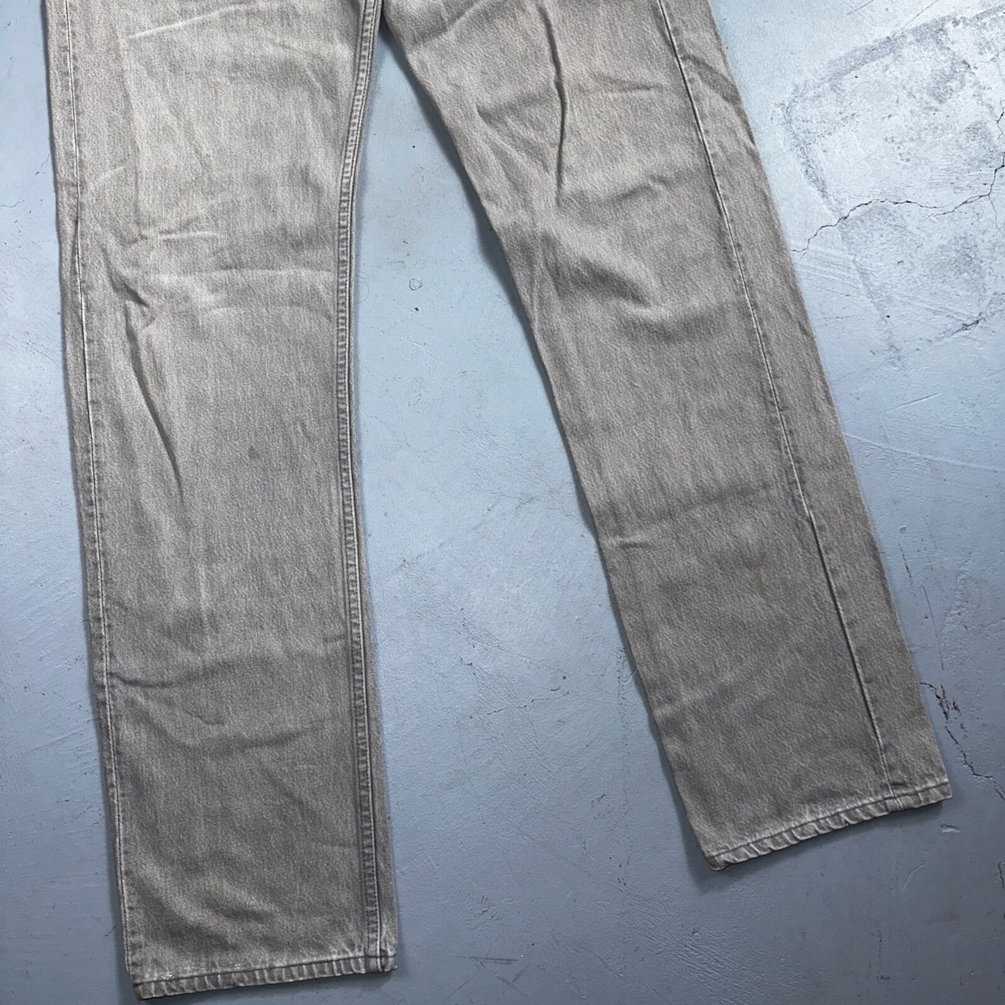 Levis 501 Vintage 90s USA XX Straight Leg Jeans 35x36 Gray Light Wash Act 34x34