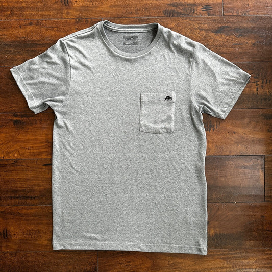 Patagonia Gray Pocket T Shirt Medium Slim Fit Fish Nordstrom Gym Hiking Cool