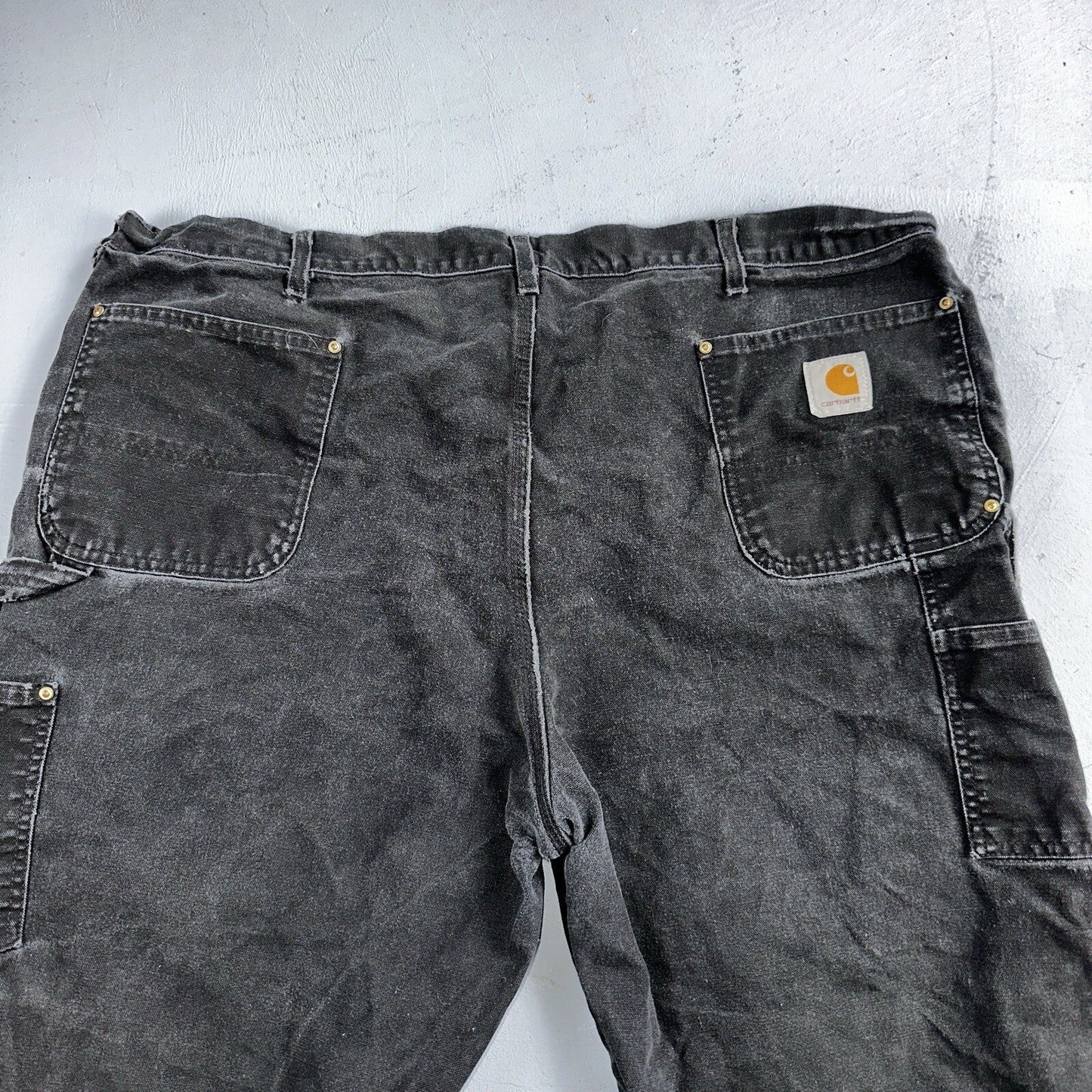 Carhartt VTG Double Knee Carpenter Pants USA B01 BLK Black Act 42x31