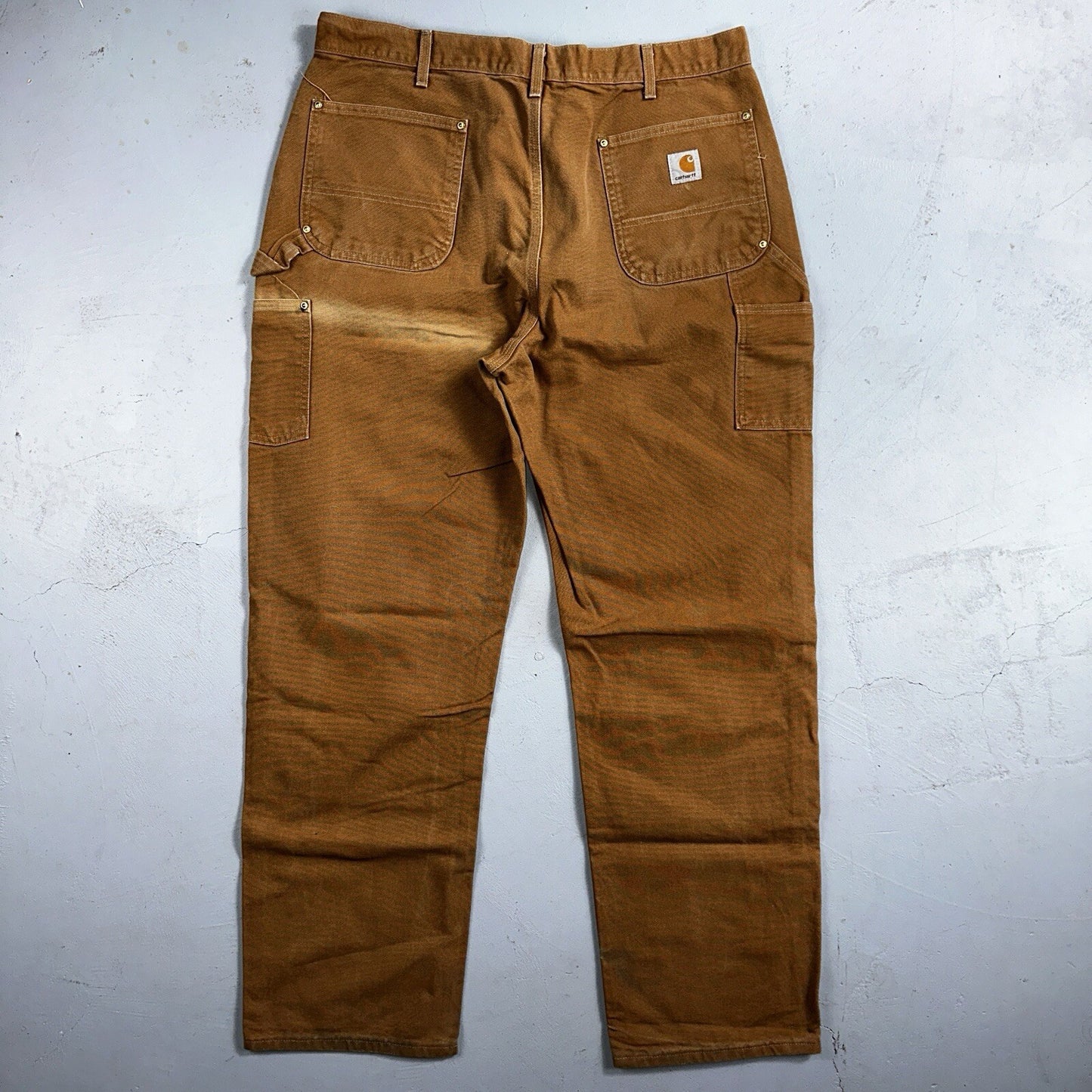 Carhartt VTG Double Knee Carpenter Pants USA B01 Brown Y2K 2014 Act 36x32