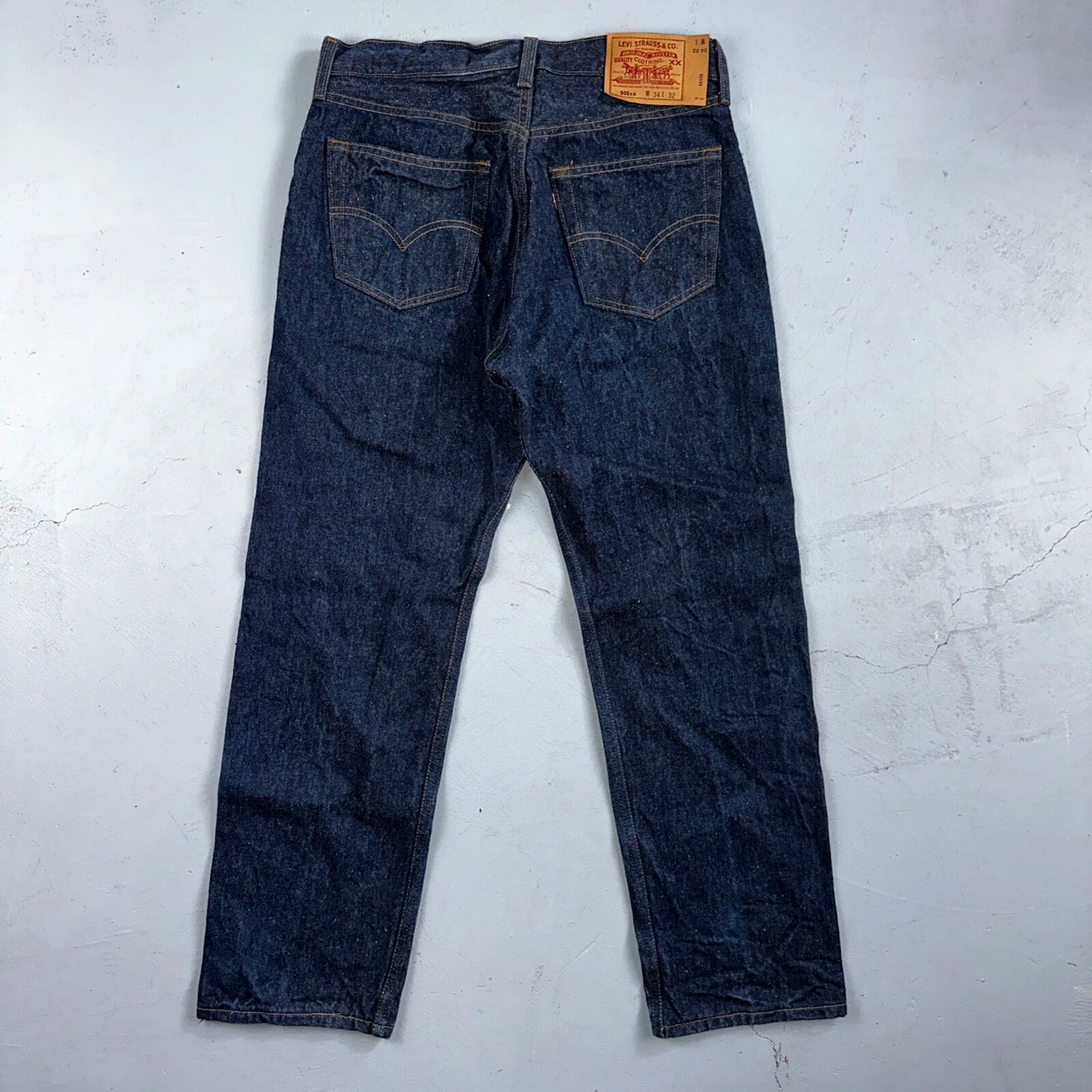 Levis 501 Vintage 90s USA XX Straight Leg Jeans Blue Dark Wash 34x32 Act 31x29
