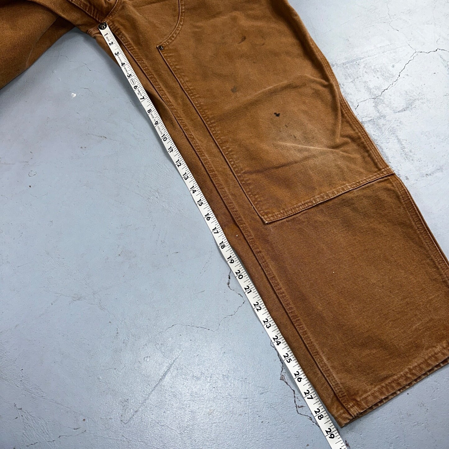 Carhartt VTG Double Knee Carpenter Pants B01 B136 BRN Brown 40x30 Act 38x29