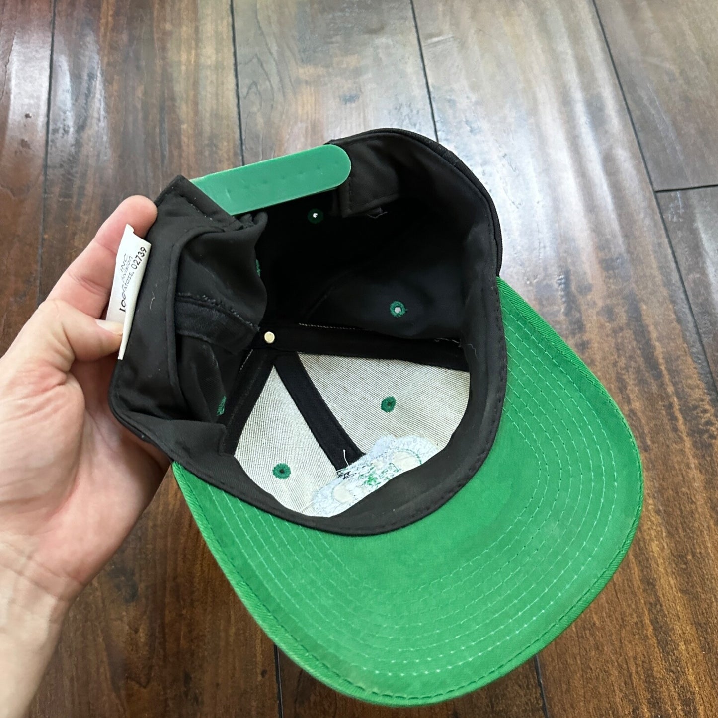 Boston Celtics VTG Hat Cap Snapback NBA Competitor Green Black Basic Team