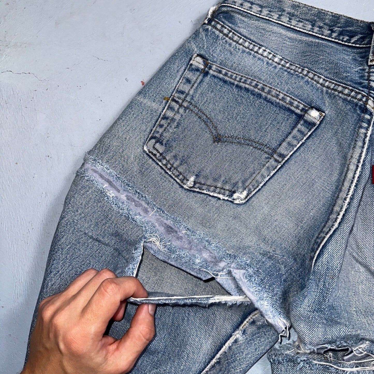 Levis 501 Vintage 80s Redline Selvedge USA XX Jeans Light Wash 1980s Act 28x32