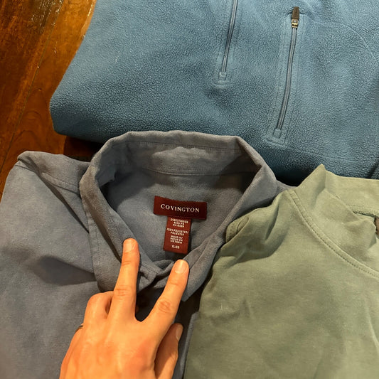 Lot Of 5 Mens Vintage Pullovers Sweaters Shirts LL Bean Covington Croft