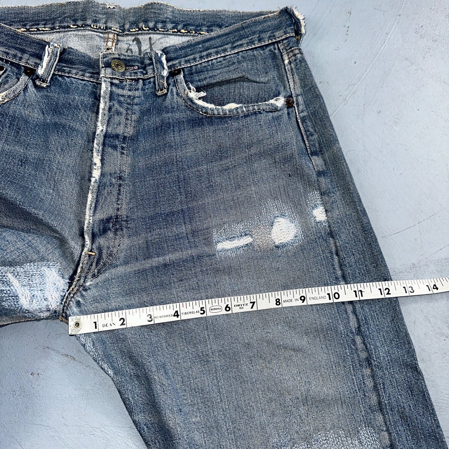 Levis 501 Big E Vintage 60s Redline Selvedge USA XX 1960s Jeans 66 Act 34x28