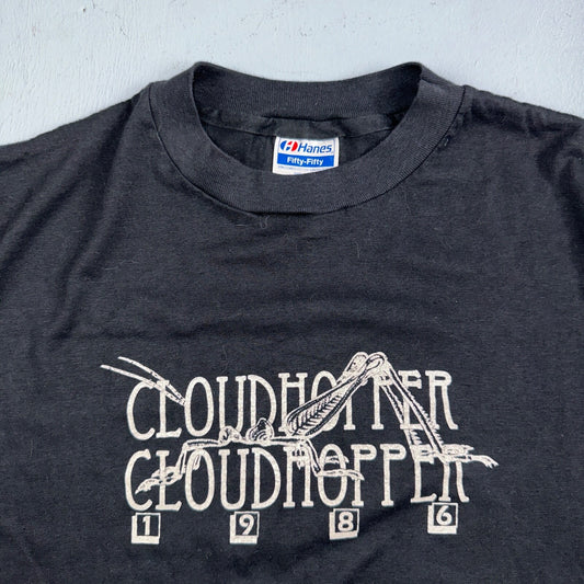 Cloud Hopper Bugs Insects 1986 VTG T Shirt Hanes XL 80s Single Stitch Art Animal