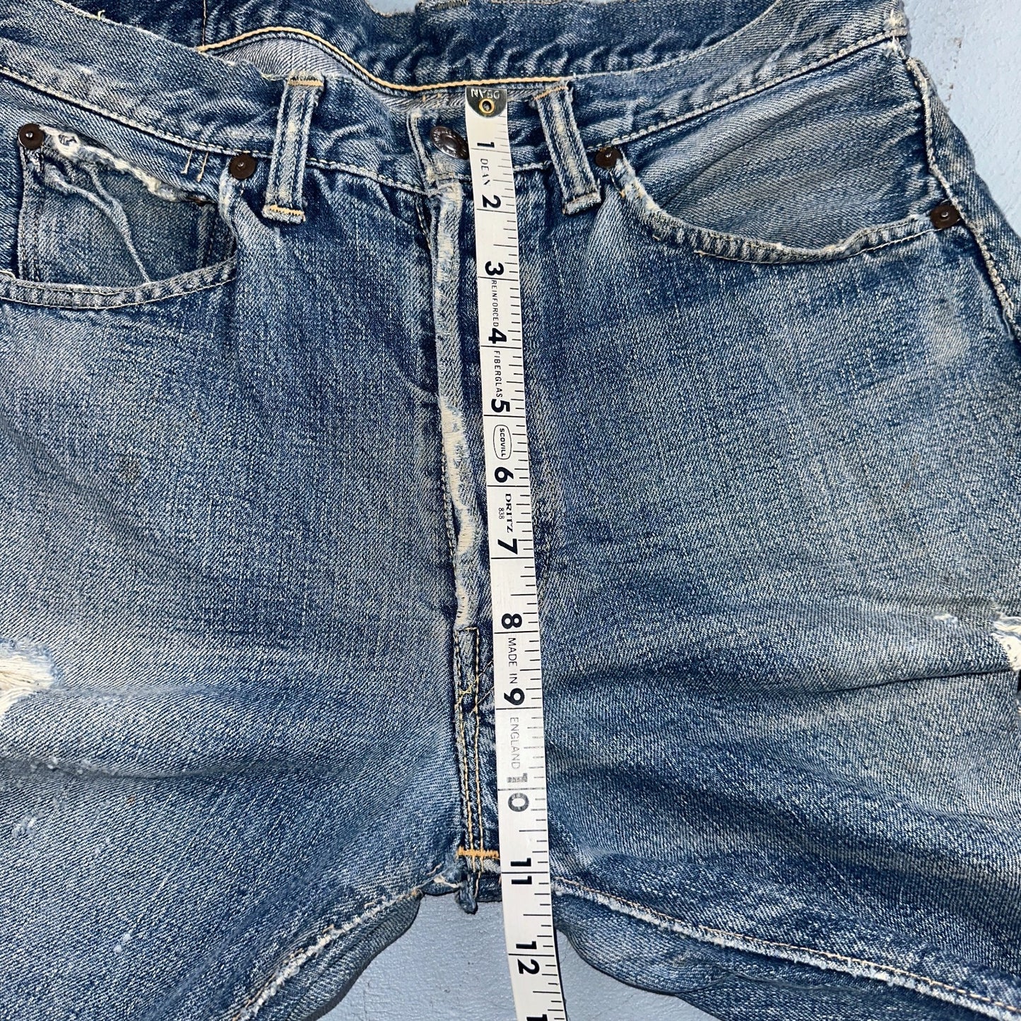 Levis 501 XX Big E Vintage 40s Redline Selvedge USA XX 1940s 50s Jeans 29x28