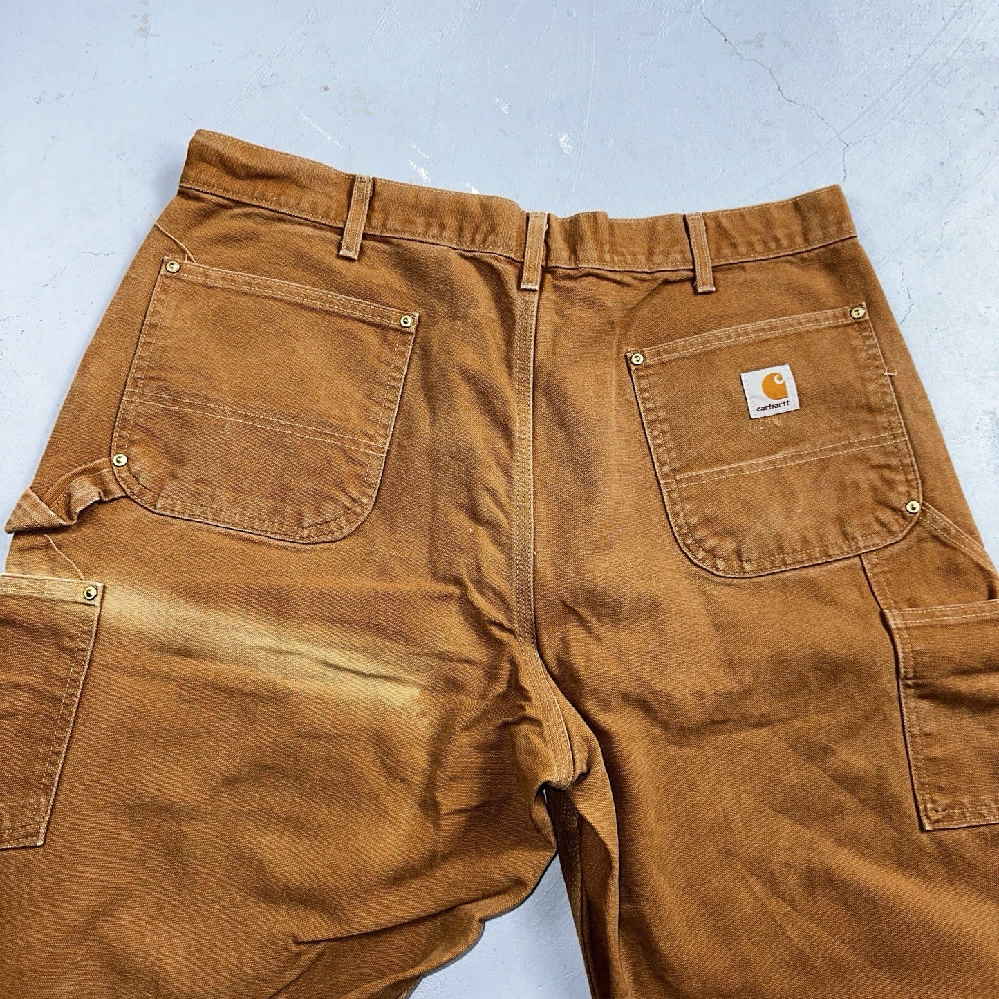 Carhartt VTG Double Knee Carpenter Pants USA B01 Brown Y2K 2014 Act 36x32